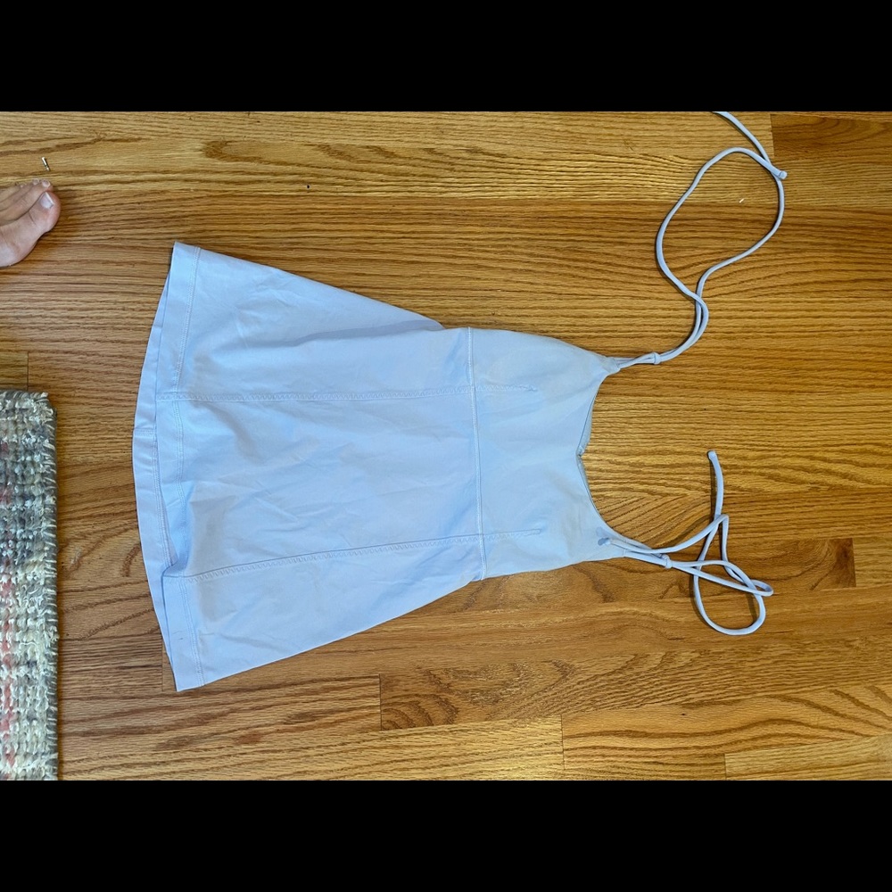 lulu creamy purple tank top
